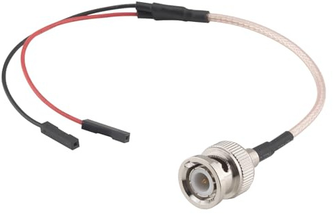YILIANDUO BNC Test Leads Y-type BNC to 2 DU Pont Test Splitter Cable 28CM | 50 Ohm BNC Male to Dual 2Pin DU Pont Test Connector RG316 Cable with 2.54mm DU Pont Female Connector Pigtail Wire (Red+Black)