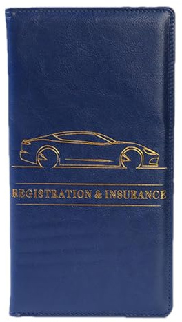 Auto-Dokumentenhalter – Auto-Registrierung PU Pouch Holder | Auto Dokumententasche | Brieftasche für Führerschein | Auto Innenraum Zubehör Dokumententasche für Führerschein, Karten,