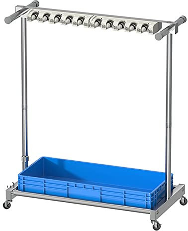 Mop Holder,Durable Cleaning Tool Tower Mop Holder Umbrella Stand,Broom And Mop Holder Put Wet Mops Movable Commercial Mop Rack Cleaning Tool Cart Storage For Garden Garage Organizer Mop Drai