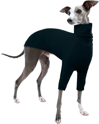Winter Pullover Lurchers, Windhund Pyjama Hundeweste Warm Greyhound Wintermantel Dog Jumper Hunde Schlafanzug(Dunkelgrün, M)