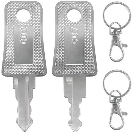 2 x TSA-Universalschlüssel, Multifunktions-Gepäckschlüssel, für TSA 002 und 007, Zahlenschloss