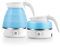 Ixydor Kettle Bollitore Elettrico Pieghevole, 0,6 l Mini Bollitore da Campeggio in Silicone Pieghevole con base in acciaio inox, Bollitore Portatile da Viaggio per Escursioni All'aperto