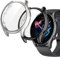 Vauki 2 Pezzi Cover per Amazfit GTR 3/GTR 3 Pro Vetro Temperato Pellicola Protettiva, Protezione Totale Ultra Sottile HD Clear, Tocco Sensibile, PC Rigido Ultrasottil Case Custodia, Nero+Argento