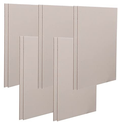 Angoily 10 Stück Karton Zeichenblock Planke Zeichnung Pappe Hart Bastelbedarf Für Spanplatten Zum Basteln Bastelmaterial Grußkarten Zubehör Herstellen Papier Light Grey