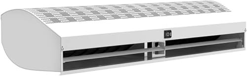 VUIKLCty Commercial Air Curtains Strong Wind Air Curtain Aluminum Alloy Panel Adjustable Wind Panel Silent Air Curtain 90/120cm Optional With Remote Control Ceiling Air Curtains Coolers(120cm)