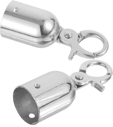 Luxshiny Bouchon Extrémité Cordon Acier Inoxydable Crochet Longe Sécurité Facile à Installer Embout Décoratif Corde Robuste Et Polyvalent Pour Garde-corps Et Longe De Sécurité