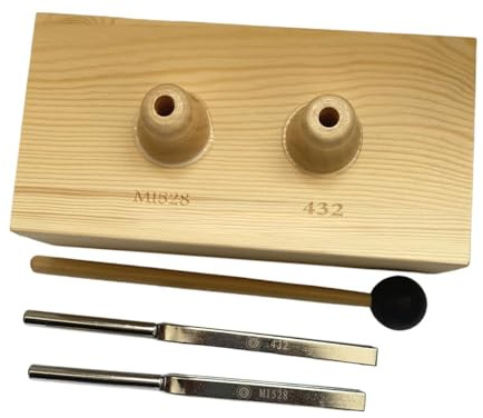 KiBcsLic Stimmgabel mit Resonanzkasten für Psychotherapie, Körperliche Fitness