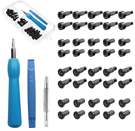Doorbell Screwdriver Replacement Kit, Double-Ended T-6 T15 Precision Screwdriver with +5.0-4.0 Head with 40PCS Security Screws for All Ring Doorbells, Includes Portable Clear Storage Box