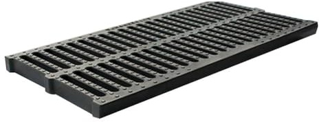 Rejilla de drenaje lineal de plástico duradero rectangular para jardines, entradas y césped, prevención eficaz de bloqueo y gestión del agua de lluvia