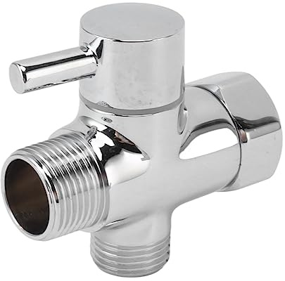 Deviatore per braccio doccia in ottone massiccio, deviatore doccia a 3 vie G1/2 placcatura cromata componente di ricambio per bagno universale per soffione doccia a mano e