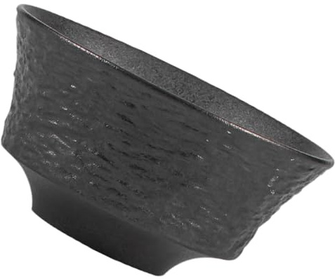 BELLIFFY Bol à Savonnette à Raser en Céramique Noir Léger et Résistant, Grand Récipient à Rasage pour Hommes, pour Mousse de Savonnette et Usage Quotidien