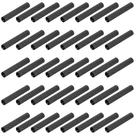 QUARKZMAN 50 Stück Runde Gewindehülse M3 Verbindungsmuttern, Rändelspacer, Kupplung Mutter, Abstandshalter, Bolzen Rohrmutter Gewindemuffe für Halterung, RC Drohne, M3 x 30mm x 5mmOD