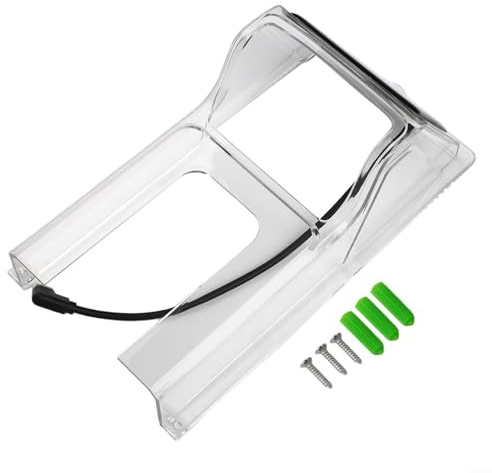 Dolvitrny Couvercle de sonnette à énergie solaire, 215 x 115 mm, avec panneau solaire 5 V, protection résistante aux intempéries pour une utilisation en extérieur