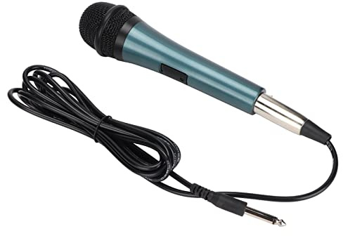 Alomejor Handhållen Dynamisk Mikrofon för Sångprestanda med Kabel Idealisk för Högtalarblandare och Hemmabruk