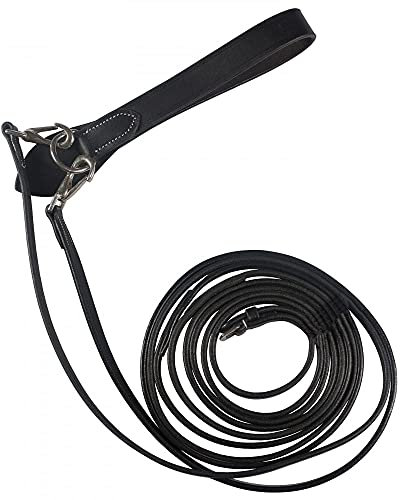 HORZE Sparta Schlaufzügel aus Leder, Schwarz, F