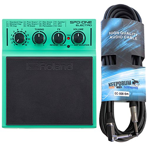 Roland SPD One Electro Percussion Pad + keepdrum Klinkenkabel 6m