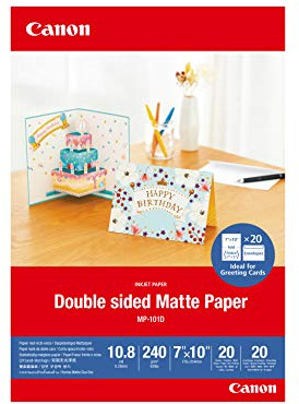 CANON MP-101D 7x10 20 DOUBLE MATTE PHOTO PAPER