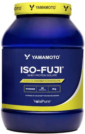 YAMAMOTO Nutrition, Iso-Fuji 2 kg, Proteine in Polvere del Latte Isolate Ultrafiltrate, Gusto Cocco e Cioccolato