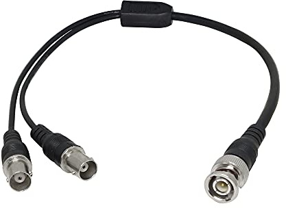 PNGKNYOCN Koaxial-Y-Splitterkabel, BNC-Stecker auf Dual-BNC-Buchse, Adapterkabel für Kameras und Video-Geräte (0,4 m)