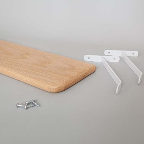 The Heritage Collection Solid Oak Radiator Shelf Unfinished (1800mm)