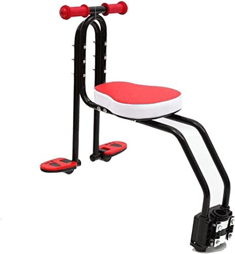 kindersitz fahrrad Fahrrad-Kindersitz for die Vordermontage, Sicherheits-Fahrrad-Babysitz Kindertrage mit verstellbarem Fußpedal und Armlehnen for 2-6 Jahre alte Kinder, Kleinkinder ( Color : Red )