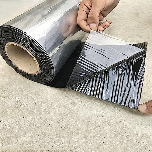 SANJIAOJIA Selbstklebendes Bitumenband Dachpappe Aluminium Wasserdichtes Klebeband Butylband,Reparatur-klebeband,Dichtband Für Rohr/Metall/Dachleck/Fensterabdichtung/Boot (W50cm x 9m)
