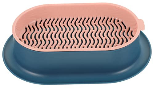 SOESFOUFU Pink Catnip Cultivation Planting Box Hydroponic Planter Made of Plastic, Easy to Use Cat Grass Growing Tray Suitable for Home and Office Use