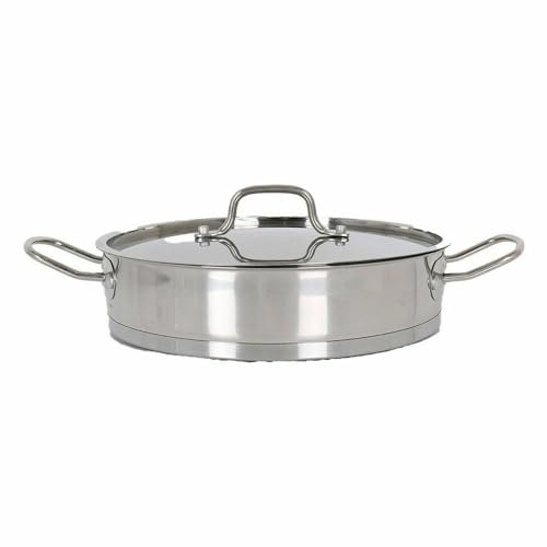 Quttin | Cacerola con Tapa Medidas: 40 x 30 x 7 centímetros - Cacerola Cocina de Gran Capacidad con Tapa