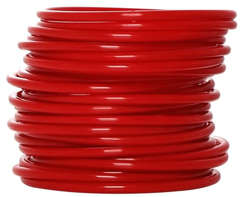 Topbuti 24 Pcs Plastic Ring Toss Game Carnival Rings Outdoor Toss Rings for Speed and Agility Practice Games, Bridal Shower Game, Game Booth