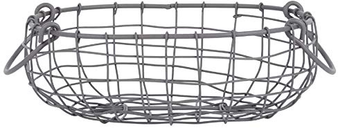 degawo Draht Korb -KLEIN- oval L=27,4 cm Griffe Dekoration Garten Deko Eisen