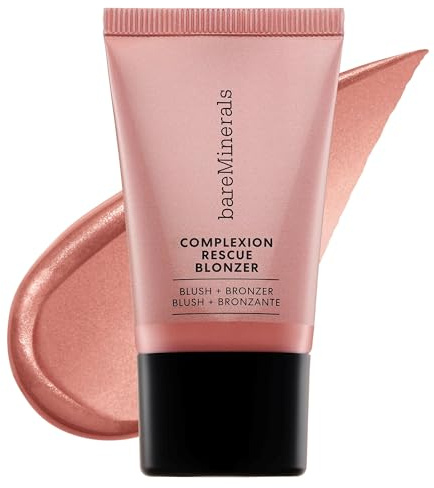 bareMinerals Complexion Rescue Liquid Blonzer, Kiss of Pink, Vegan, Cruelty-Free & Dermatologist-Tested
