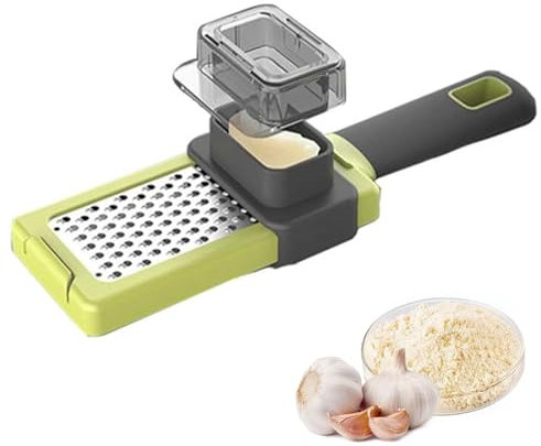 1Pcs Handheld Garlic Grater Tool,Cheese Grater, Ginger Grater, Kitchen Grater Stainless Steel for Nutmeg Parmesan Cheese Chocolate Lemon Shredded Potatoes