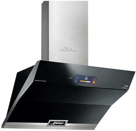 Kaiser La Perle AT 9343 90cm TFT Display Touch Control Black Wall Mounted Cooker Hood Extractor Fan