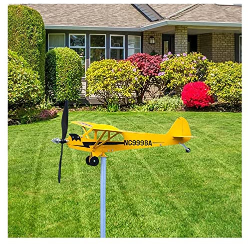 Generic Girouette d'avion, Cadeaux de décoration pour Les Amateurs de vol, girouette d'avion créative pour la décoration de Jardin extérieur (Taille : L)