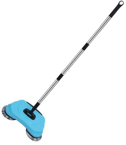 Barredora De Empuje Manual Con Mango Ajustable - Herramientas De Limpieza De Pisos Sin Esfuerzo | Escoba Aspiradora Multifuncional No Eléctrica Para Limpiar Pelo De Masco