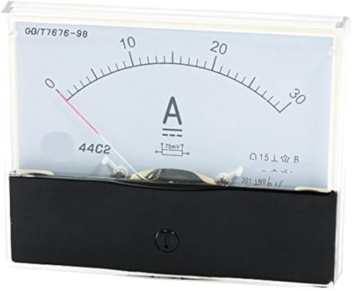 Misuratore di corrente analogico tipo puntatore 44C2 DC 50A1A2A5A10A200A Amperometro Circuito di prova Carica batteria Ampere Tester Calibro 1 pz(20A)