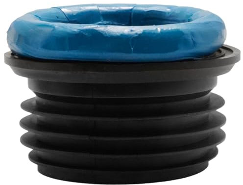 Ollanoos Toilet Flange, 80 to 110cm Diameter Drain Pan Toilet Fitting, Toilet Rings Rubber Seal Drain Seal, Waxless Thickened Toilet Seat Gasket, Odor Leakage Resistant Bathroom Toilet Fittings