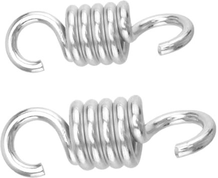 IWOWHERO 2piezas Resortes para Sillas Colgantes Resortes De Pesada para Hamacas para Columpios De Porche Instalación y para Interior y Exterior