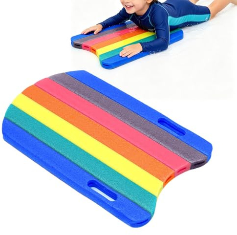 Schwimmbrett Für Kinder Und Erwachsene | Regenbogen Schaumstoff Schwimmbrett Mit Griffen | Schwimmbad Kick Übungsgerät Tragbares Trainingshilfsmittel Für Schwimmübungen Und Training