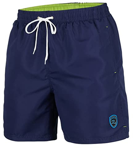 ZAGANO Badeshorts Herren 5106 Badehose Männer Polyester kurz lang S-6XL | Made in EU Innenslip einfarbig schnelltrocknend leicht robust bequem für Strand Pool Urlaub Sommer Meer Sport Freizeit