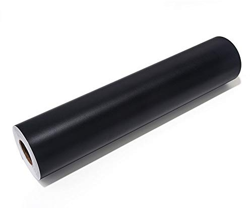 VINYL FROG Matte Black Permanent Vinyl Roll 12 x 12ft (30.5cm x 366cm) - Waterproof Self-Adhesive Vinyl for for Tumbler Decals, Scrapbooking & Home Decor