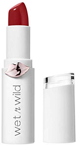 Wet n Wild, Megalast Lipstick, Long-lasting Moisturizing Lipstick with Shine Finish, Hydrating Formula with Microspheres, Natural Marine Plant Extracts, Coenzyme Q10 and Vitamins A & E, Crimson Crime