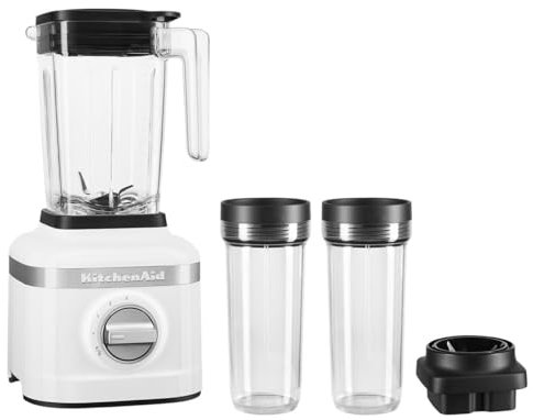 KitchenAid K150 3 Speed Ice Crushing Blender with 2 Personal Blender Jars - KSB1332WH