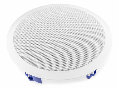 Power Dynamics CSSG8 - Enceinte de Plafond Haut de Gamme - Aluminium, Puissance de 50 Watts, Woofer de 8 Pouces, Convient aux Espaces Humides, Idéal pour Les Restaurants, Bars, Salles de Bain…