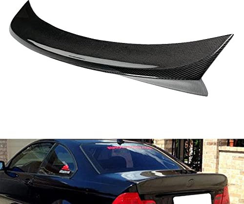 LYBH E46 Heckspoiler, Heckspoiler Flügel Für BMW 3Er E46 Coupe 1999-2005 Carbon Heckspoiler Flügel Auto Racing Tail Trunk Boot Lip Wing