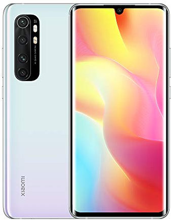Xiaomi Mi Note 10 Lite Smartphone 6 GB 128 GB, 64MP Quatre Caméras IA, Écran AMOLED 3D Incurvé 6,47 Pouces (Blanc), Glacier White (Reconditionné)