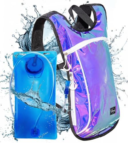 Vibe Festival Gear Trinkrucksack aus Recyceltem Polyester – 2 L Blase für Damen und Herren