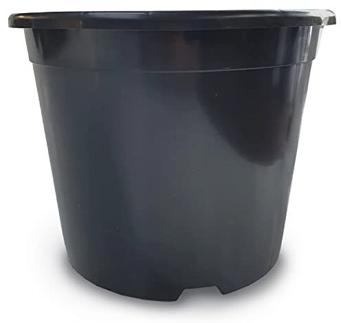 Conka Garden - Outdoor Plant Pots - 15 Litres - Heavy Duty Flower, Vegetable, Herb & Tree Tub - Perfect Planter for Garden, Patio, Doorstep or Drive - Reinforced Rim and Drain Holes - 10 x 15L Pots