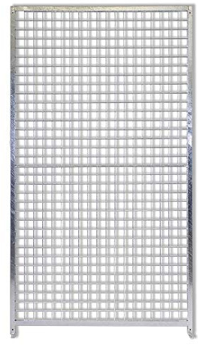 Pannelli Zincati Zincatura a Caldo Anticorrosione Recinzioni Box Cani Animali Esterno da Giardino Canili Cantieri Depositi Facile Montaggio Componibile (Pannello Griglia Rete 100x180h)