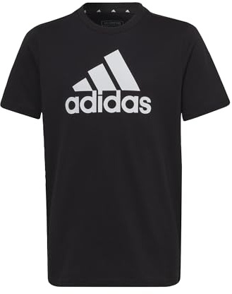 Adidas Unisex Kinder Essentials Big Logo Cotton Tee, Black/White, 13-14 Years